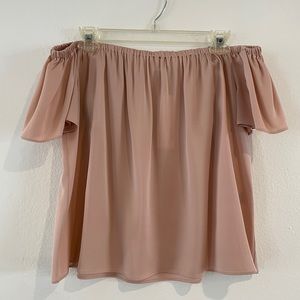 Milly Off-Shoulder Tie-Strap Blouse